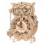 RoboTime 3D puzzle meccanico in legno Orologio gufo