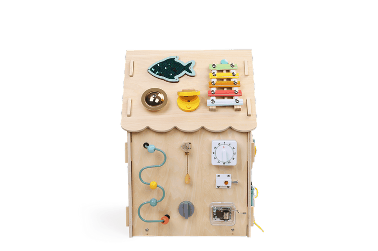 2Kids Toys Activity board Domeček přírodní