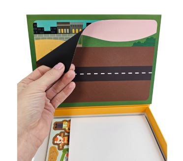 Petit Collage Magnetická tabulka stavba