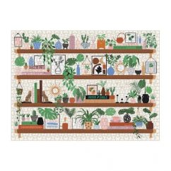 Galison Puzzle półka z roślinami 1000 elementów