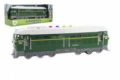 Locomotivă Teddies cu sunet și lumină verde
