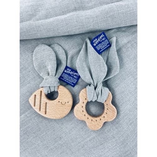 Bajo Kousátko konopné Květinka béžová