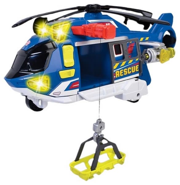 Mentőhelikopter 39 cm, fény, hang