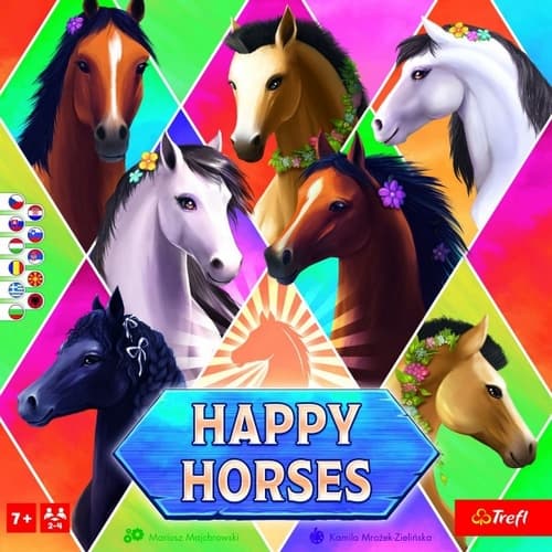 Gra planszowa Happy Horses w pudełku 24x24x6cm