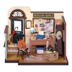 Casa en miniatura RoboTime Despacho de un detective privado