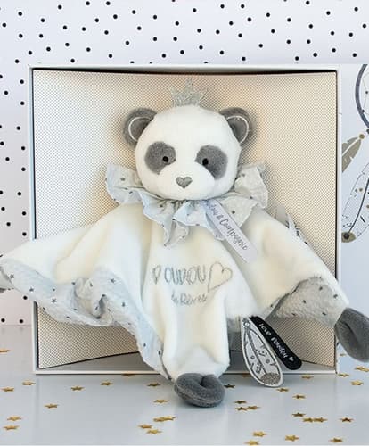 Doudou Set cadou - panda de pluș 20 cm