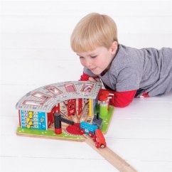 Bigjigs Rail Dépôt exclusif pour 5 trains