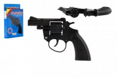 Revolver/pistole na kapsle 8 ran plast 13cm v krabičce