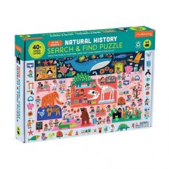 Mudpuppy Puzzle Doblar y Buscar "Museo de Historia Natural" 64 piezas
