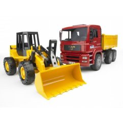 Bruder 2752 Nákladné vozidlo MAN TGA+nakladač FR130