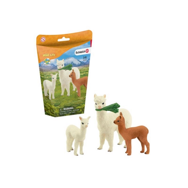 Schleich 42544 Famiglia di lama alpaca