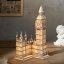 RoboTime din lemn 3D Puzzle 3D Turnul de ceas Big Ben Shining