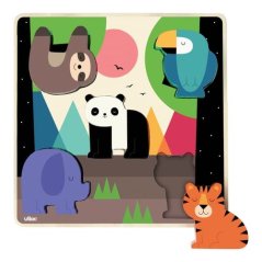 Casse-tête insérable Vilac Jungle Sound Puzzle