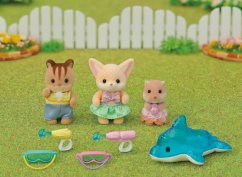 Sylvanian Families Pool Fun Baby Trio