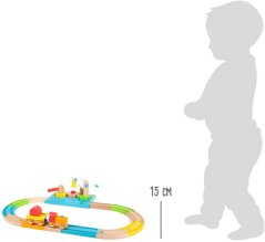 Piste de train en bois Small Foot Junior