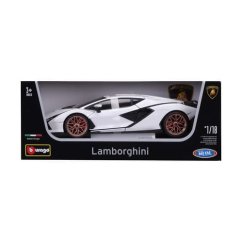 Bburago - HOBBY Cars, Lamborghini Sian FKP 37, alb, 1:18