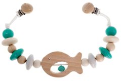 Hess babakocsi lánc türkiz halas