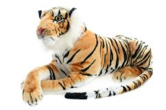 Plush Tiger Brown 70 cm