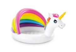 Intex 57113 Dmuchany basen dla dzieci jednorożec z daszkiem 127x102x69cm