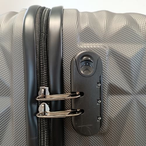 Bavy Cestovní kufr skořepinový Diamond Dark grey - set 3 ks