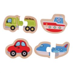 Bigjigs Toys Easy Puzzle járművek
