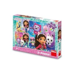Puzzle Magiczny dom Gaby 3 x 55 elementów