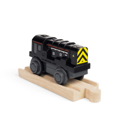 Bigjigs Rail Rail Diesel Shunting Locomotivă de manevră cu baterii