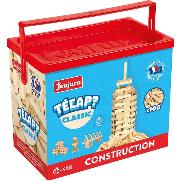 Jeujura Dřevěná stavebnice Técap Classic 100 dílů