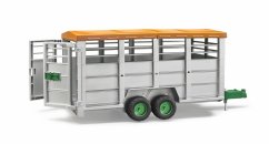 Bruder 2227 Remorque de transport d'animaux avec figurine de vache