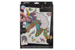 Puzzle en bois licorne