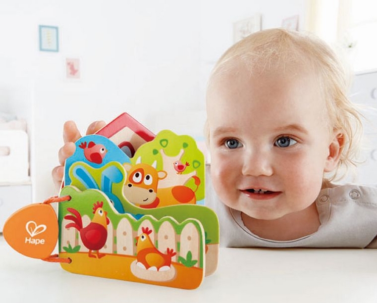 HAPE Baby knížka Farma