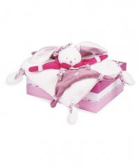 Doudou Set de regalo rosa - conejo de peluche dormilón