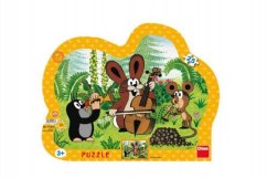 Puzzle planszowe Kret muzyk kontur 25 elementów