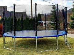 Trampolína 500 cm + ochranná síť + žebřík
