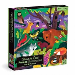 Mudpuppy Puzzle Animales del bosque - brillan en la oscuridad 500 piezas