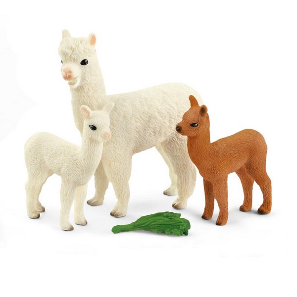 Schleich 42544 Famiglia di lama alpaca