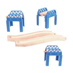Bigjigs Rail Rail Wooden Track Set Bridge Construction