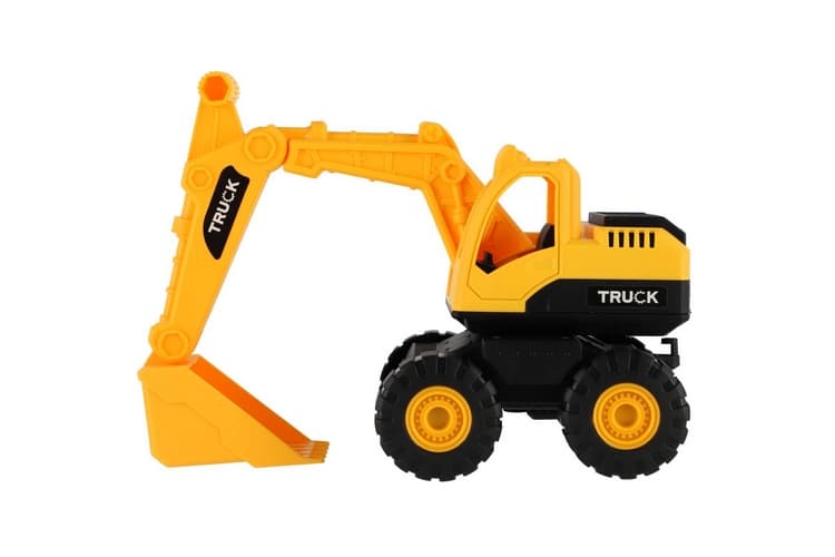 Auto stavební 2ks plast 18cm na volný chod  v krabici 39x14x11,5cm