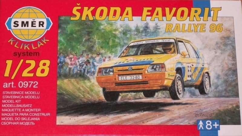 Modèle Skoda Favorit Rallye 96 1:28