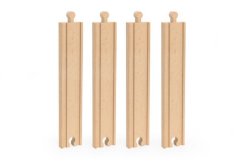Binari in legno medi diritti 4 pezzi