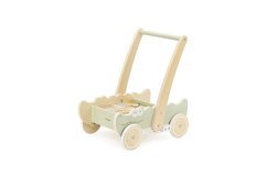 Fából készült szekér tömbökkel