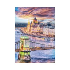 Dino Puzzle Budapesta - Podul cu lanțuri 1000 piese