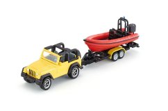 SIKU Blister 1658 - Jeep cu barcă