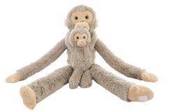 Mono de peluche con bebé 82 cm