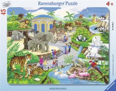 Puzzle "Wizyta w zoo", 30-48 elementów - Ravensburger