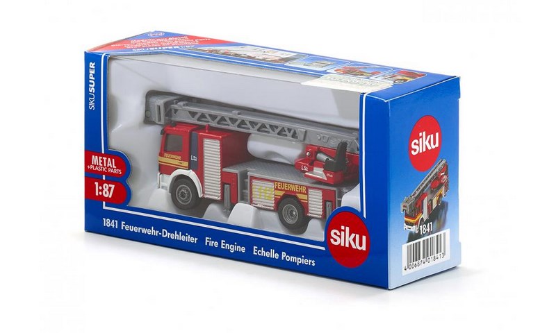 SIKU Super 1841 - Otočný hasičský žebřík, měřítko 1:87