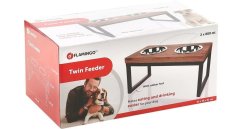 Flamingo Tommy Duo Dinner Stojan se 2 nerezovými miskami 800ml