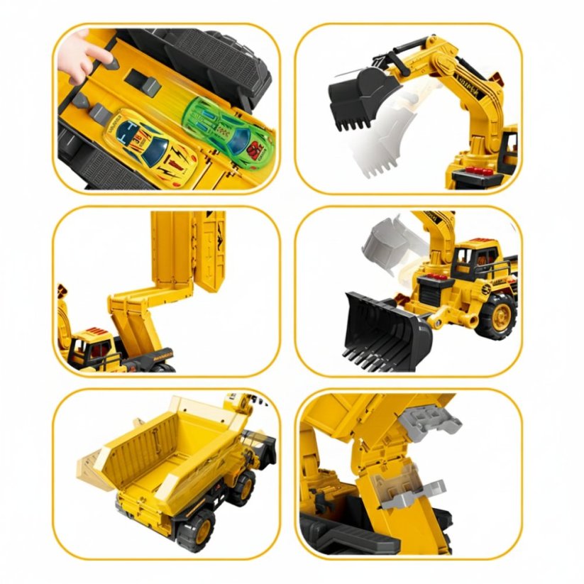 Bagr s rozkládací dráhou