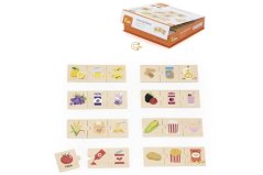 Dřevěné puzzle trojice-jídlo