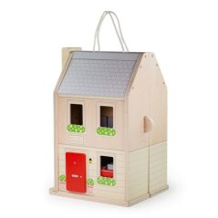 Bigjigs Toys Casă pliabilă cu accesorii